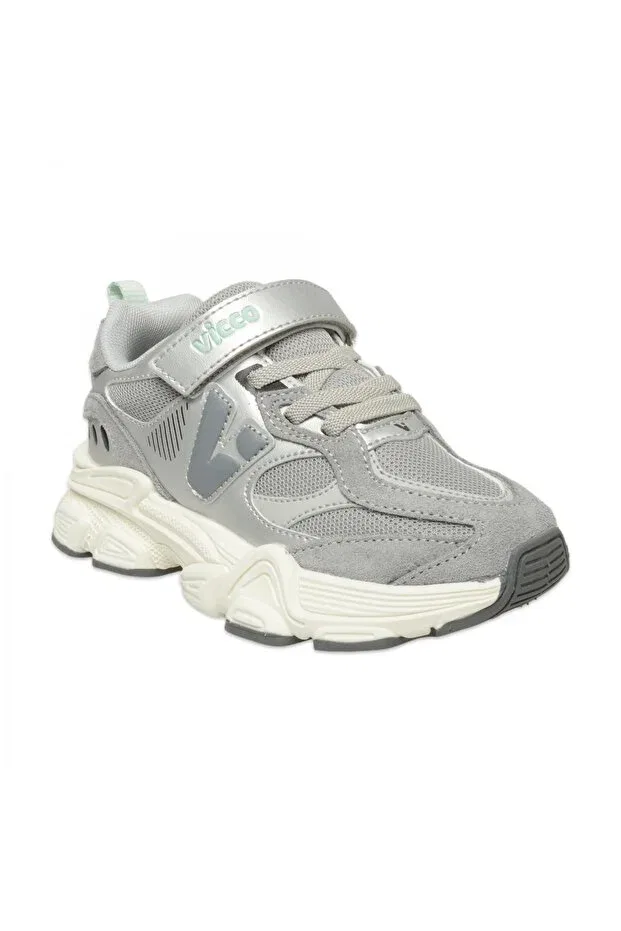 Детские спортивные туфли с липучкой Vicco, 18 Gray/Gray