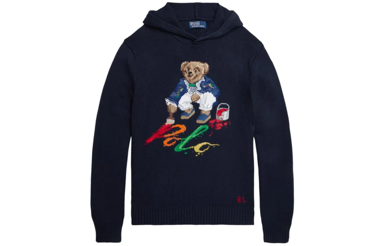 Мужской свитер Polo Bear SS24 Knitwear Polo Ralph Lauren, Marine Blue