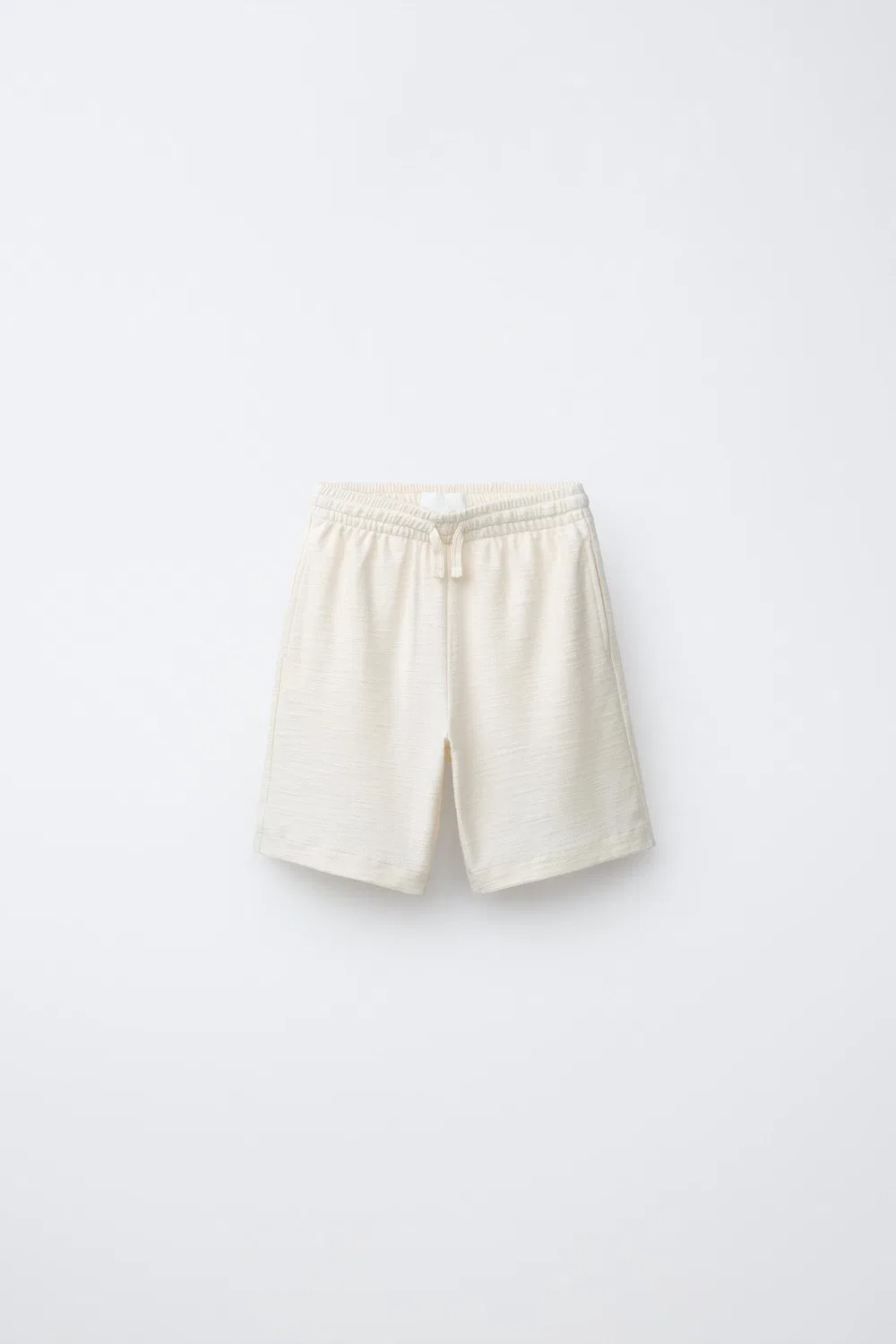 Комплект из рубашки и шорт-бермуд с этикеткой ZARA, Ecru/Beige — фото 4