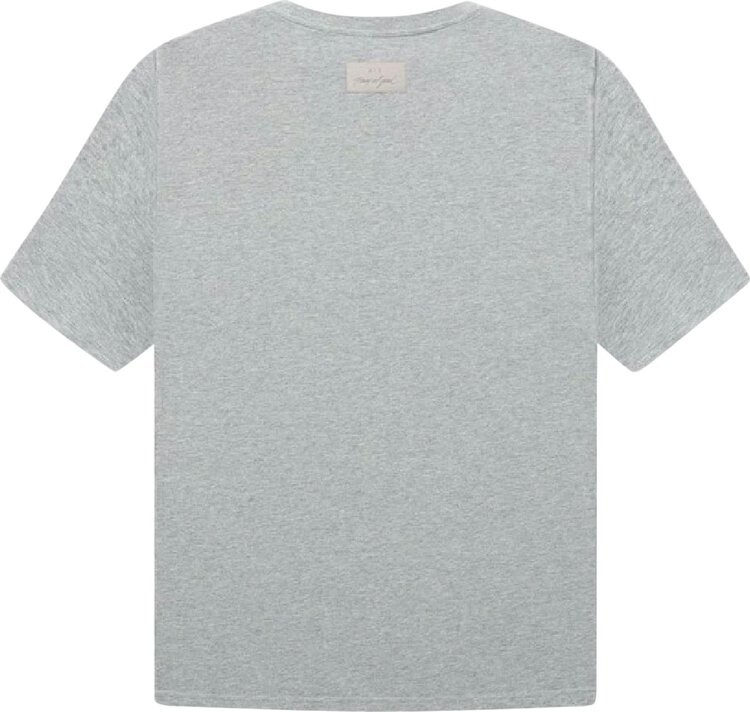 Футболка Nike x Fear of God Warm Up T-Shirt 'Dark Heather Grey', серый — фото 3