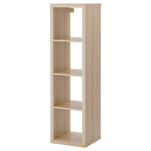 Стеллаж Ikea Kallax 42х147 см, беленый дуб
