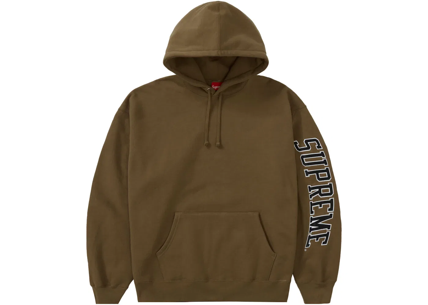 Мужская худи с принтом Supreme Sweatshirt (FW23), Dark Khaki