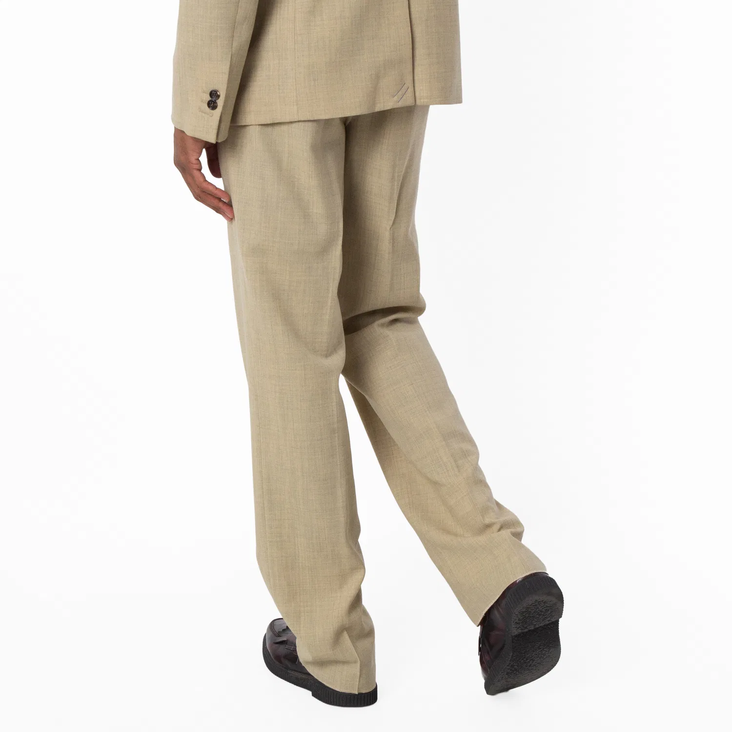 Брюки классические шерстяные Regular-Fit Wool Tailored Trousers Burberry, Hunter — фото 4
