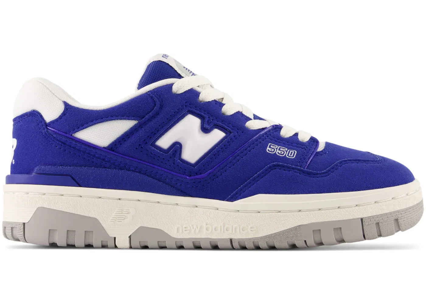 Детские кроссовки с замшей New Balance 550, Team Royal White