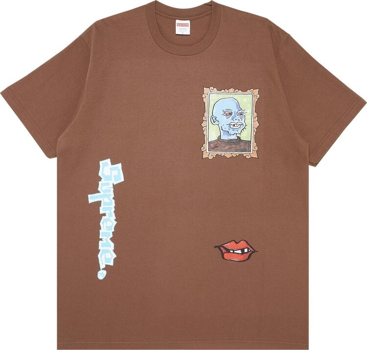 

Футболка Supreme Gonz Portrait Tee 'Brown', коричневый