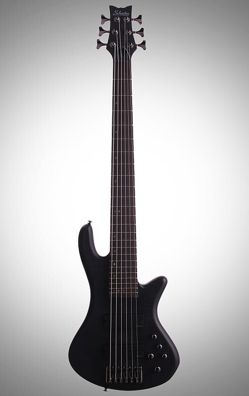 

Schecter Stiletto Studio-6 6-струнная электрическая бас-гитара, See Thru Black Satin