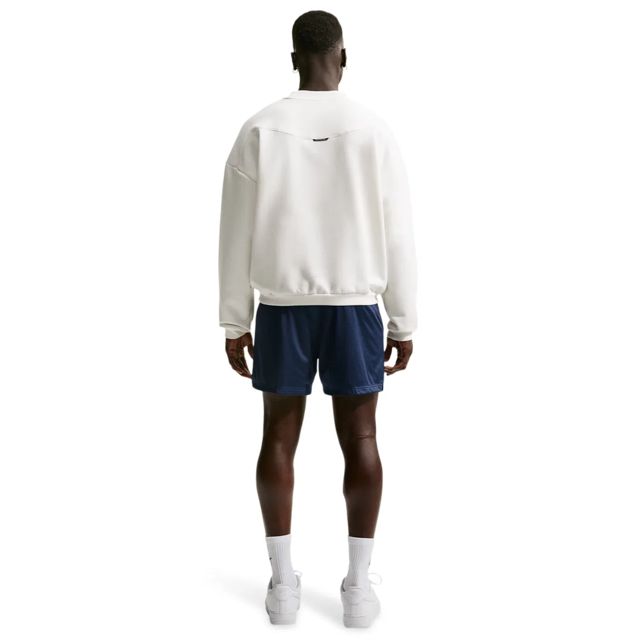 Мужские шорты Dri-FIT Standard Issue Mesh 5IN Nike, цвет Pale Ivory/Midnight Navy/Pale Ivory — фото 4