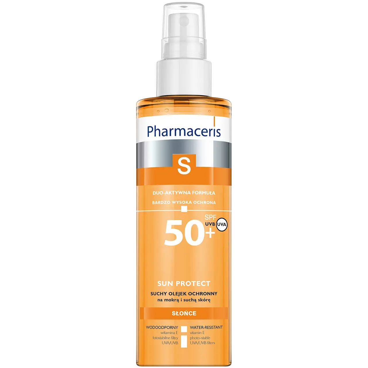 

Pharmaceris S Body сухое защитное масло для тела для влажной и сухой кожи с SPF50+, 200 мл