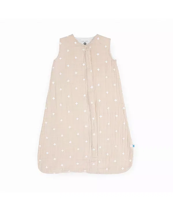 Детский спальный мешок для новорожденных Cotton Muslin Little Unicorn, Taupe Cross