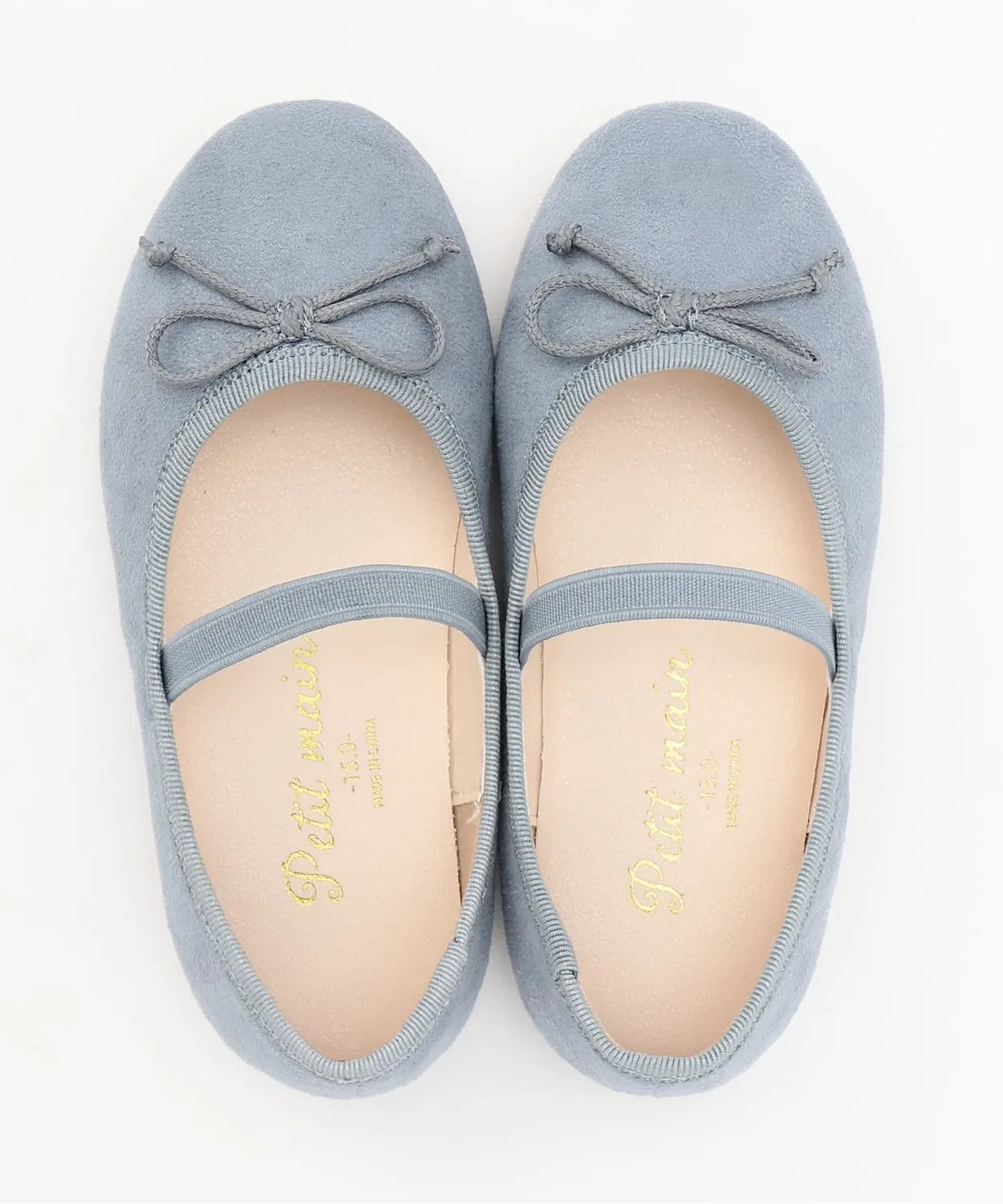 Детские балетки с бантом Модель Blue Petit Main, Blue — фото 4
