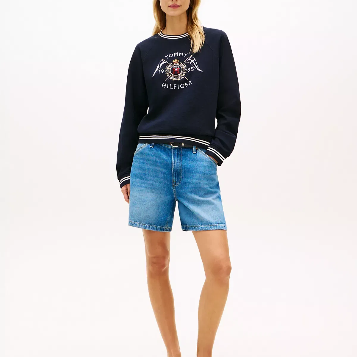 Свитшот женский Tommy Hilfiger Marine Blue — фото 3