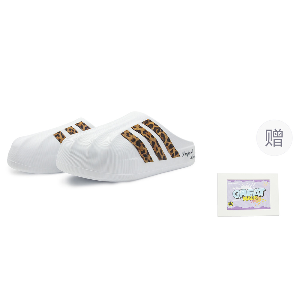 Adidas Originals Сандалии AdiFOM SUPERSTAR MULE EVA с закрытым носком, противоскользящие, белые, унисекс