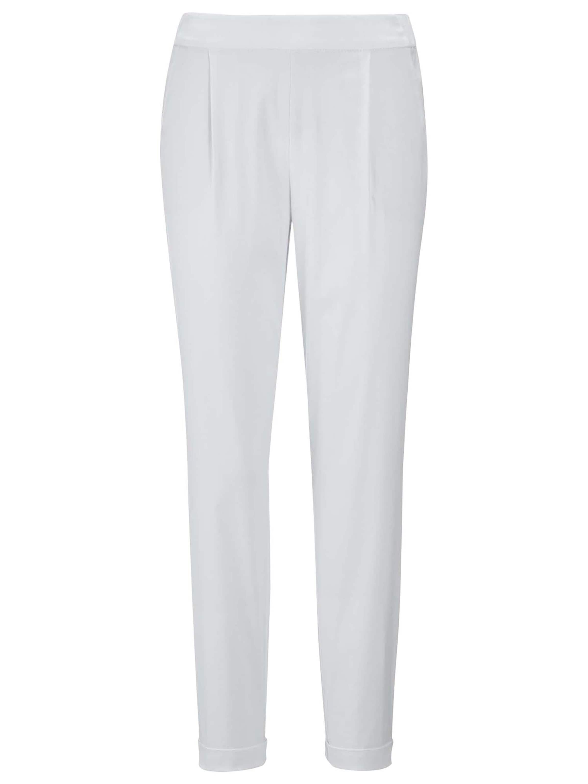 

MADELEINE Брюки с зауженным кроем и складками спереди в белом цвете