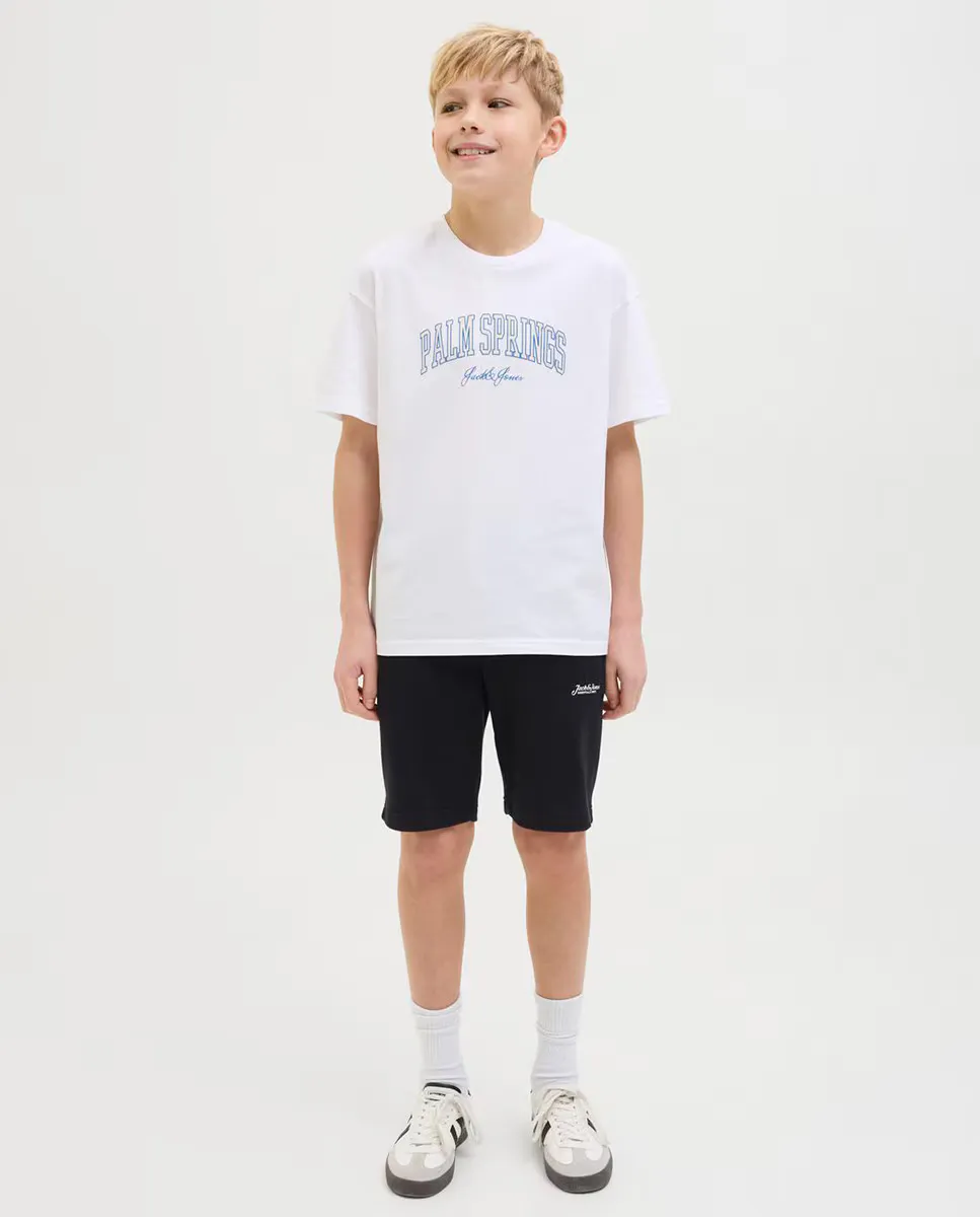 

Детские спортивные шорты regular fit Jack & Jones, черный