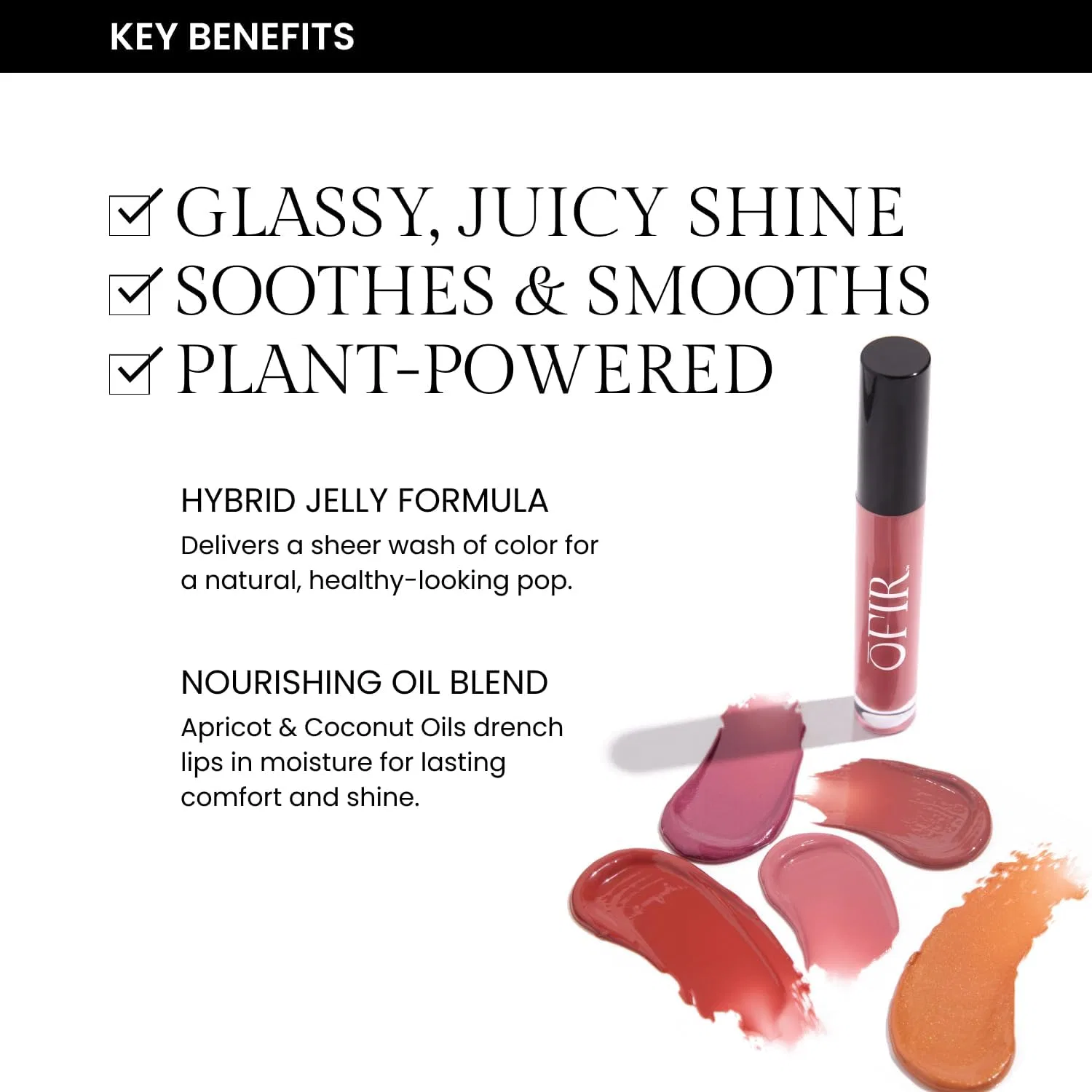 Блеск для губ OFIR Sheer Lip Gloss Zest - Burnt Orange 4.0 мл — фото 4