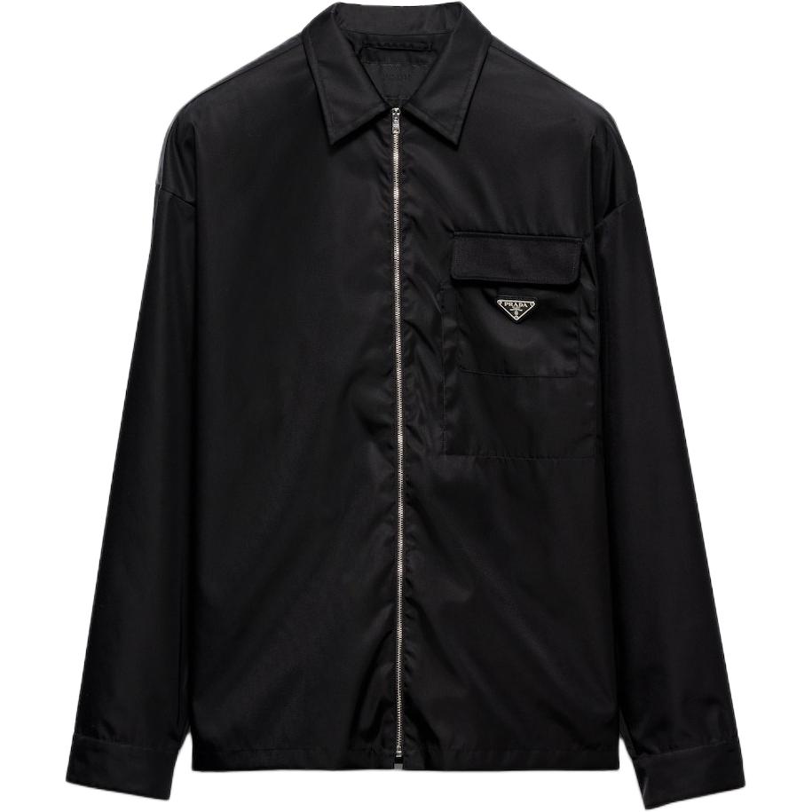 

PRADA Переработанная нейлоновая рубашка, Black