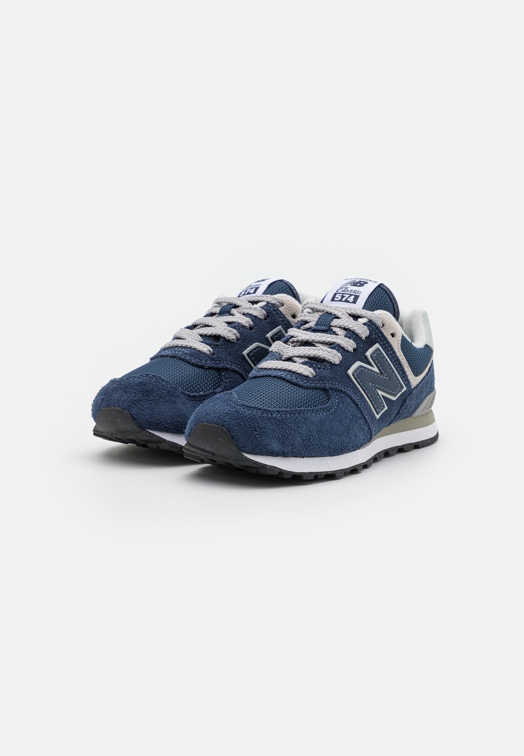 Низкие кроссовки 574 Unisex New Balance, цвет navy/white — фото 2