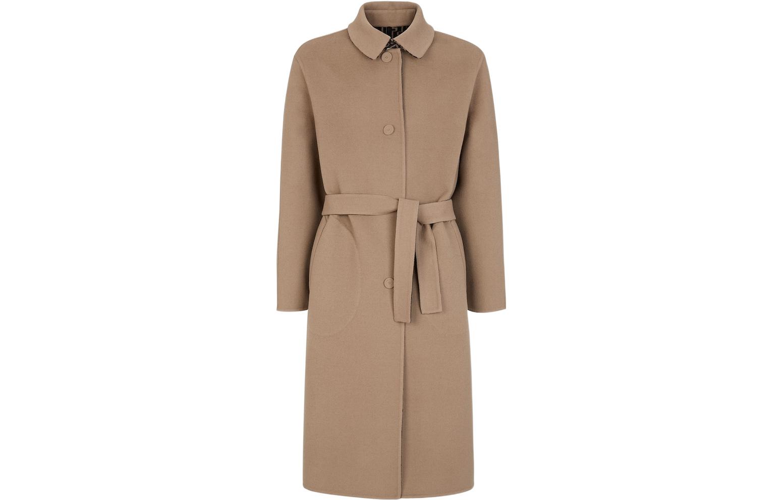 

FENDI Оверсайз двустороннее тренч, Brown