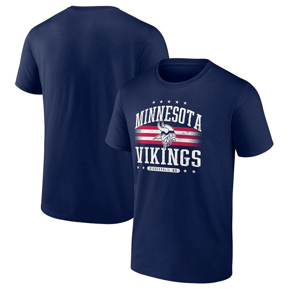 

Мужская темно-синяя футболка Fanatics Minnesota Vikings Americana Fanatics Brands - White Label, цвет Mvk Navy