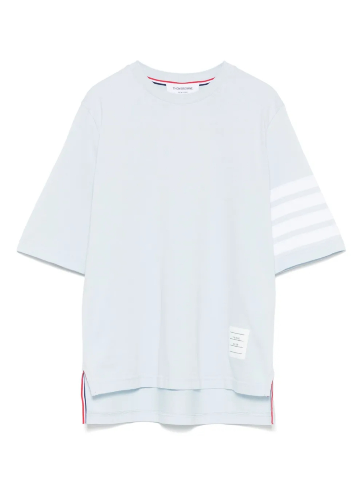 

Футболка джерси с 4 полосками Thom Browne, синий