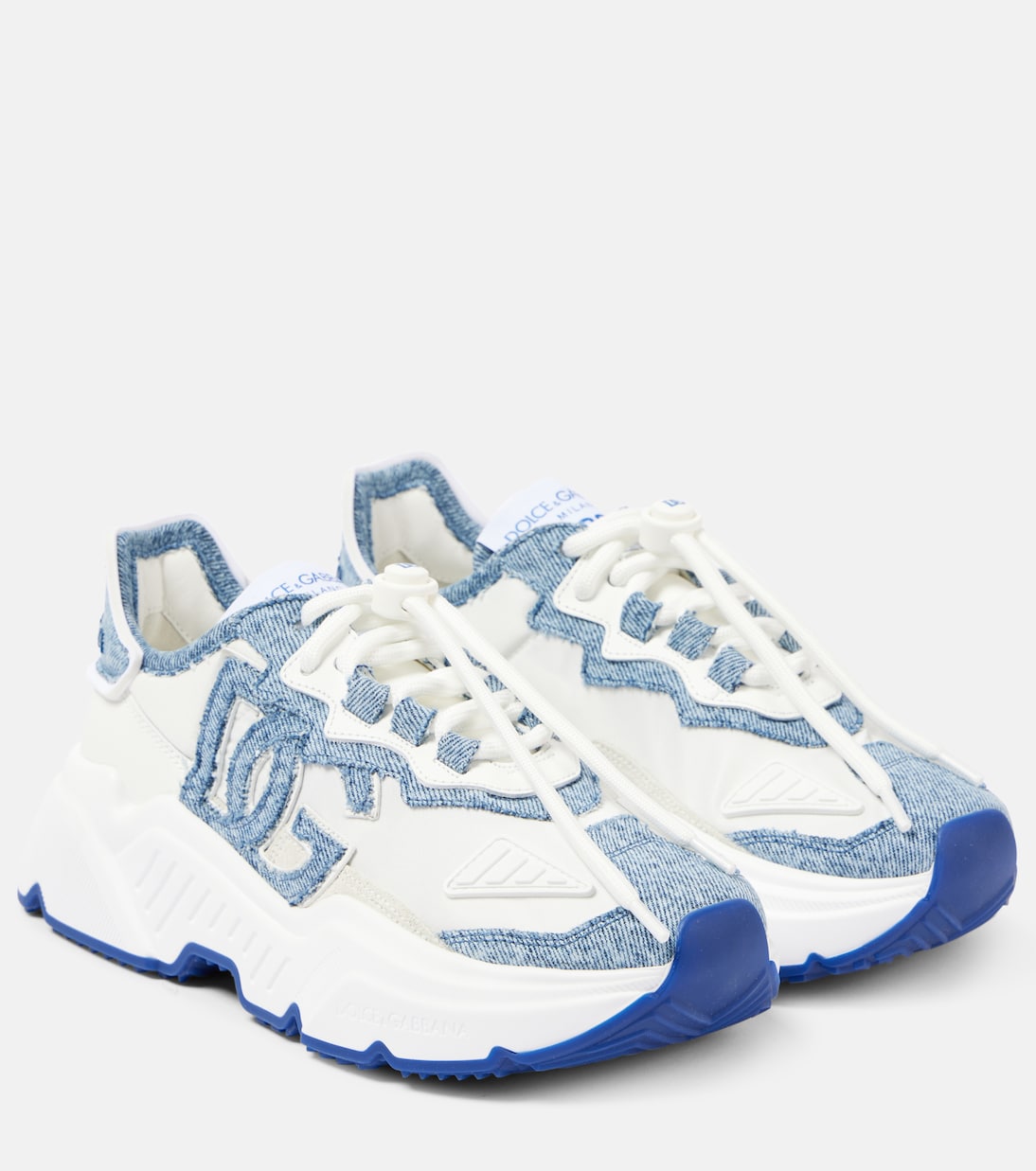 Денимовые кроссовки Daymaster Dolce&Gabbana, Bianco/Panna