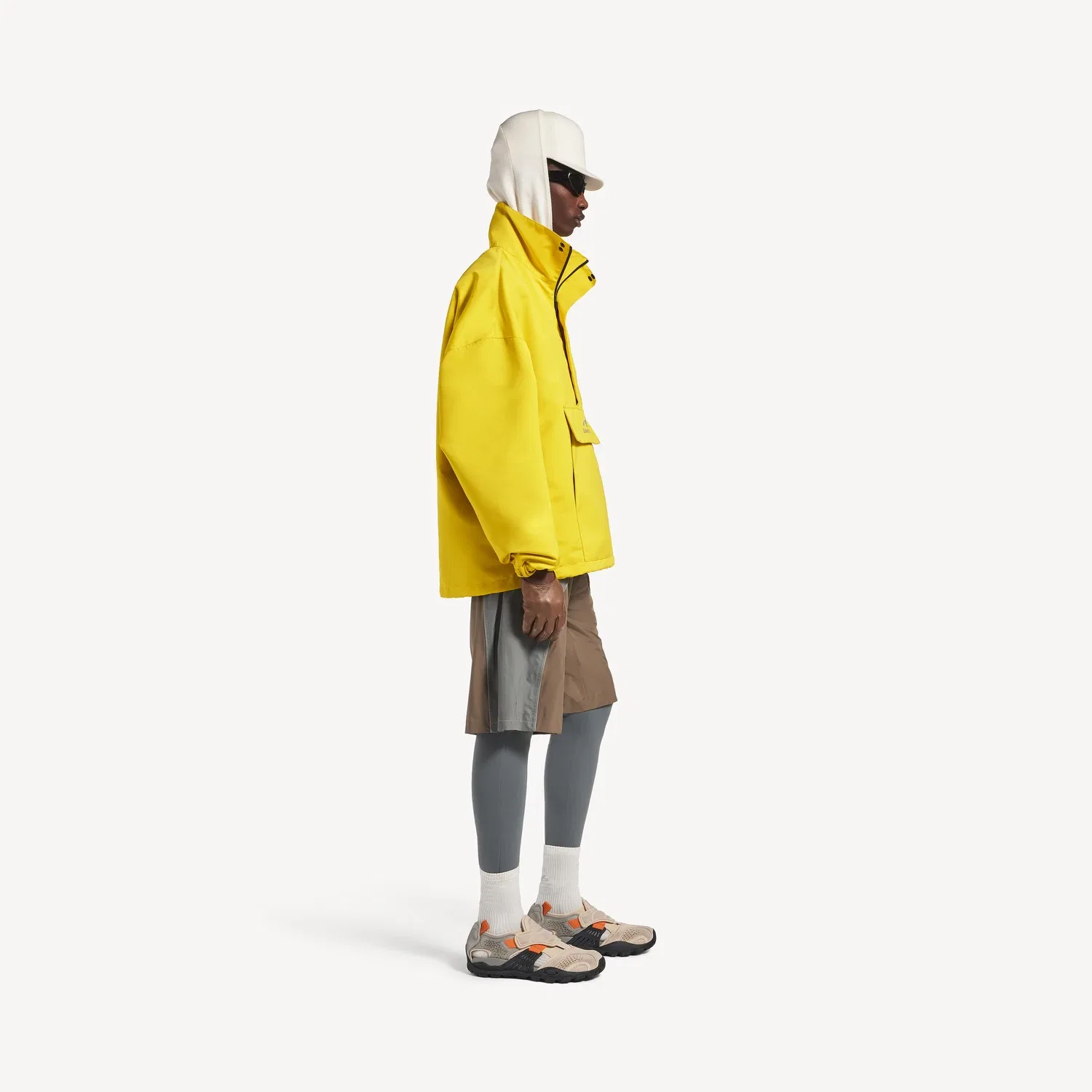 Мужская куртка Balenciaga Bodies с воротником-стойкой на молнии, желтая — фото 3