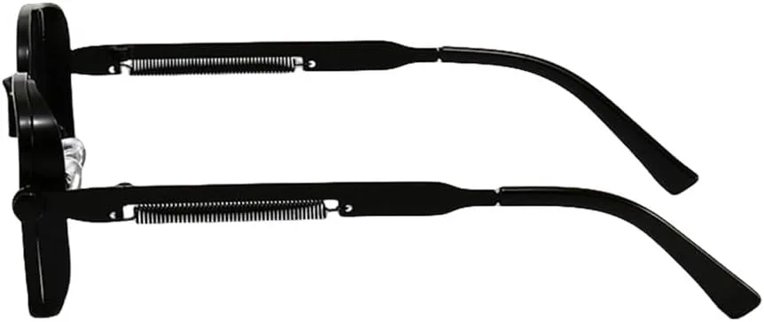 

Солнцезащитные очки в стиле панк с металлической оправой, защита глаз от УФ-излучения 400, ретро-очки, аксессуары для путешествий, уличный стиль TYUVIVO, Black Gold