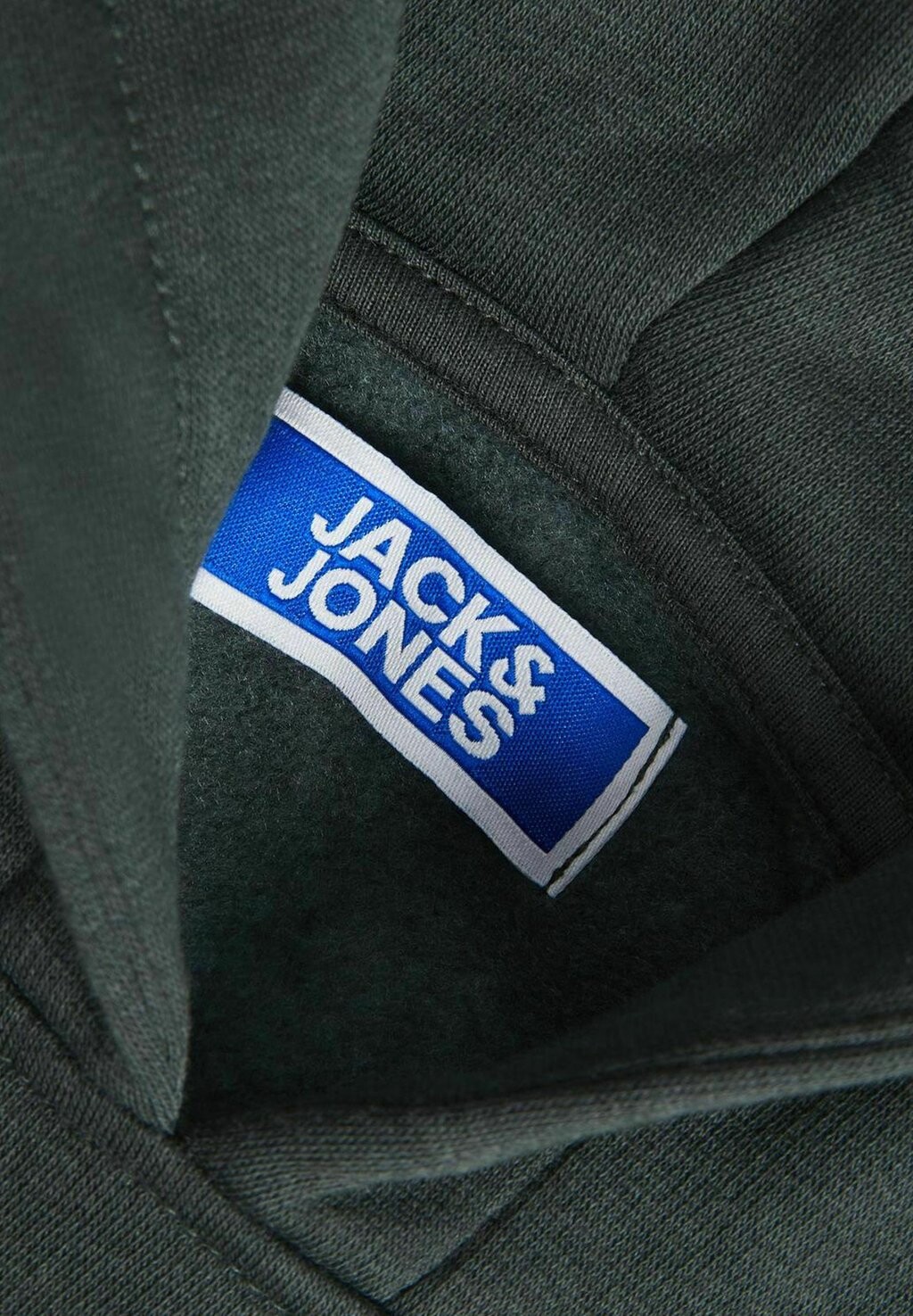 Толстовка с капюшоном GEDRUCKT Jack & Jones, темно-зеленый — фото 2