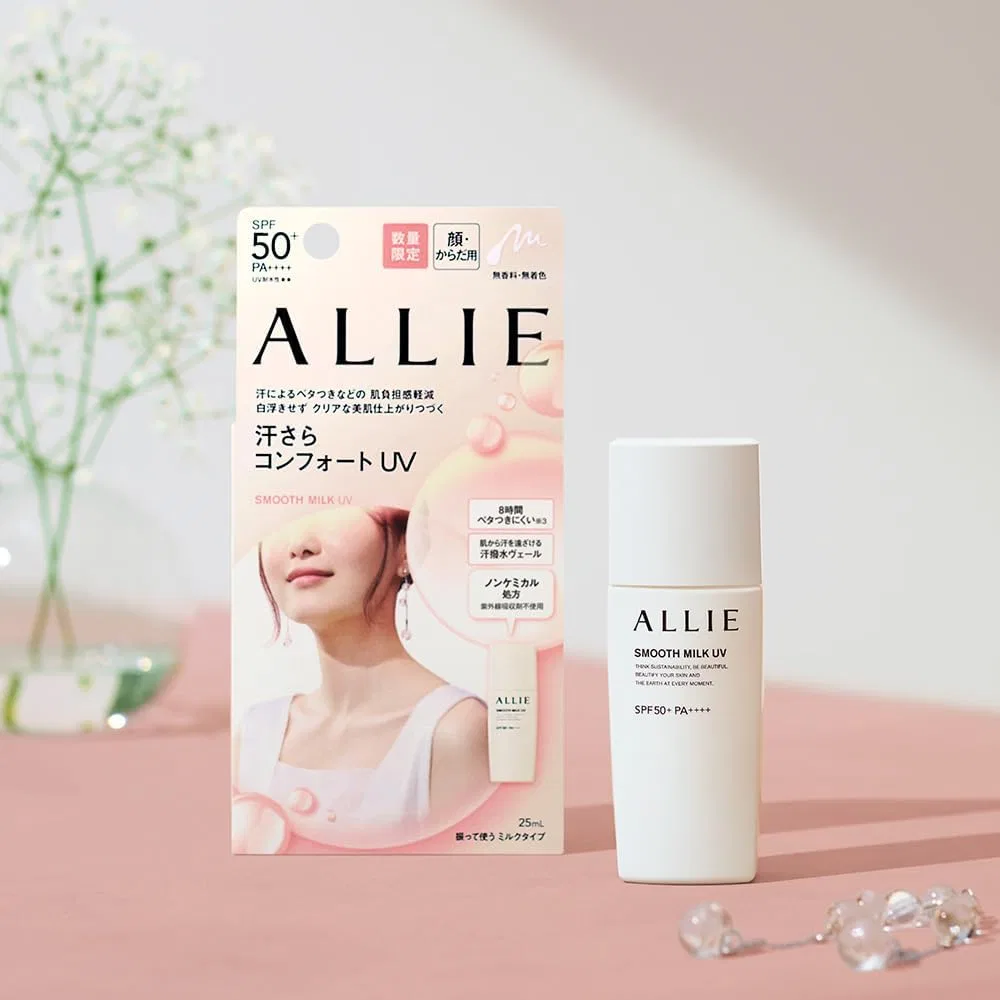Солнцезащитный крем для тела ALLIE Chrono Beauty Smooth Milk UV SPF50+ PA++++ 25 мл — фото 3