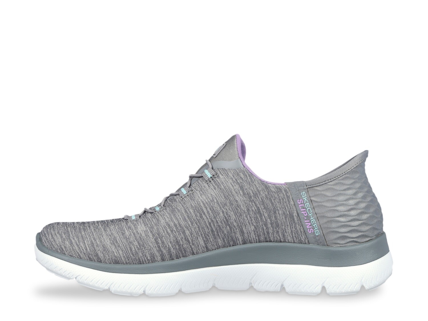 Кроссовки-слипоны женские Skechers Summit Dazzling Haze, серый / фиолетовый — фото 2