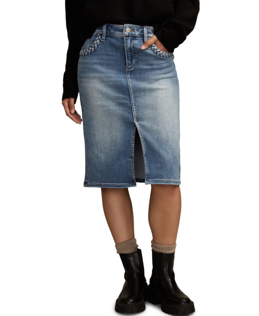 

Женская джинсовая юбка миди Legend Lucky Brand, Indigo Tide Wash