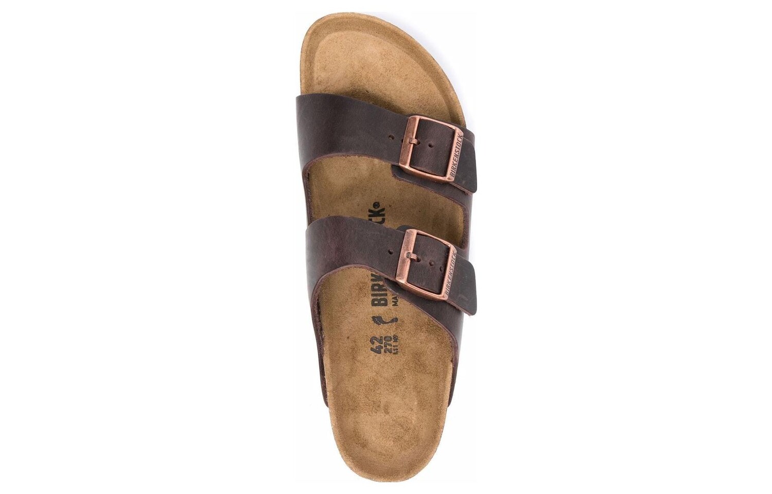 Шлепанцы мужские коричневые Birkenstock — фото 4