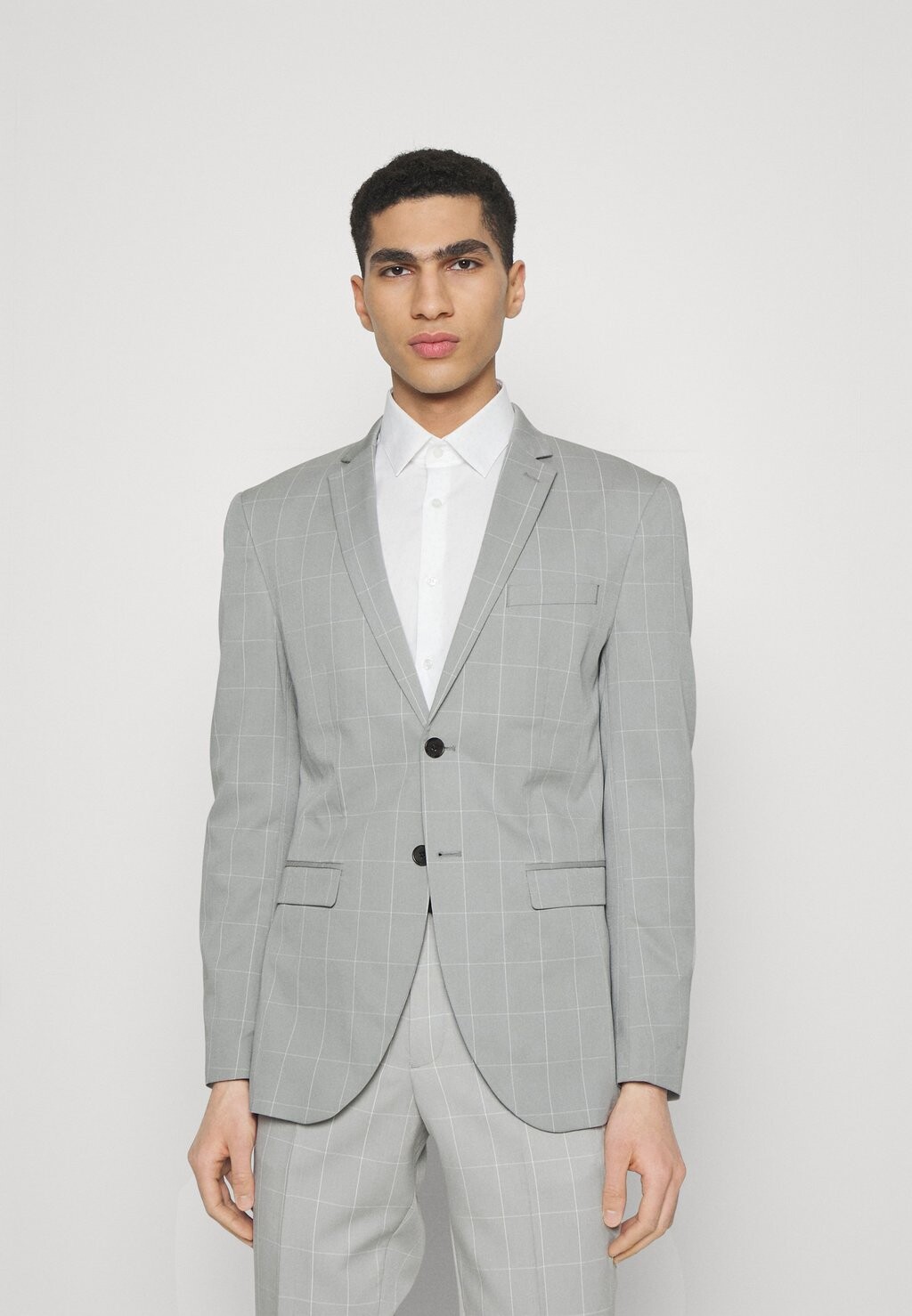 

Костюм JPRFRANCO CHECK Jack & Jones, светло-серый