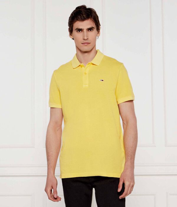 

Рубашка поло Slim fit Tommy Jeans, желтый