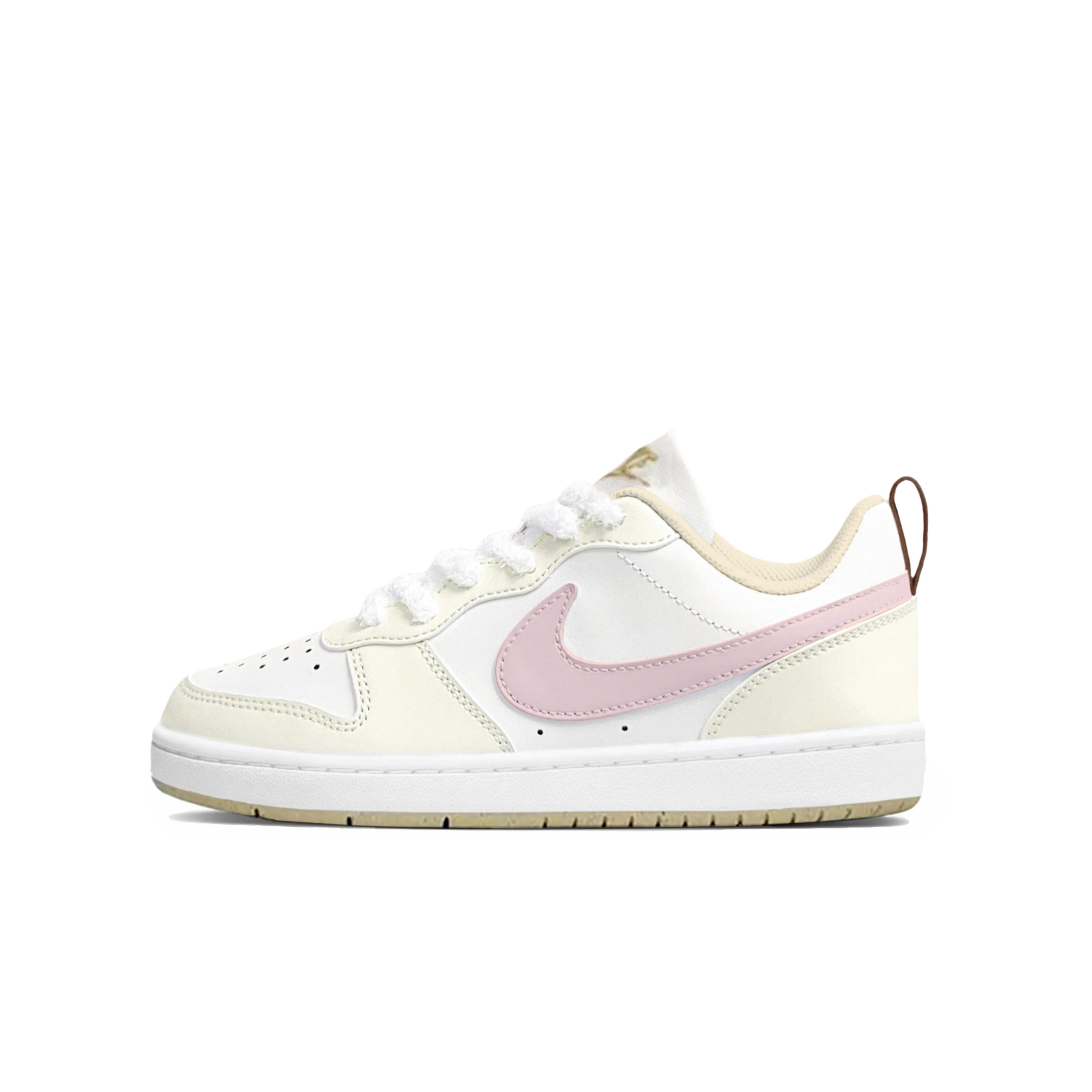 

Nike Корт-Бороу, Корт-Бороу2, Корт-Боро, детские нескользящие низкие кроссовки для скейтбординга, кремово-желтые, для подростков