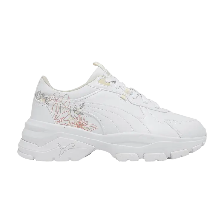 Кроссовки Puma Wmns Cassia Via Graphic, White Alpine Snow
