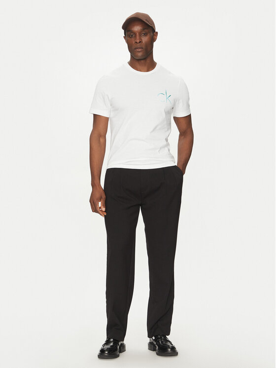 Футболка обычного кроя Chest Logo K10K114146 Calvin Klein, белый — фото 2