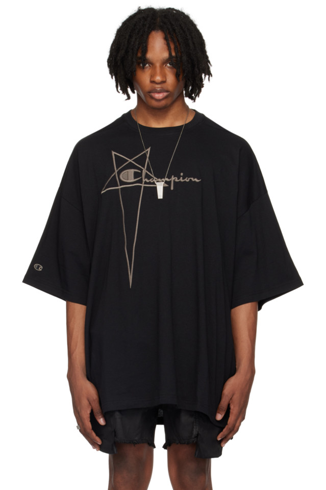 

Футболка Tommy в стиле Champion Edition Rick Owens, черный