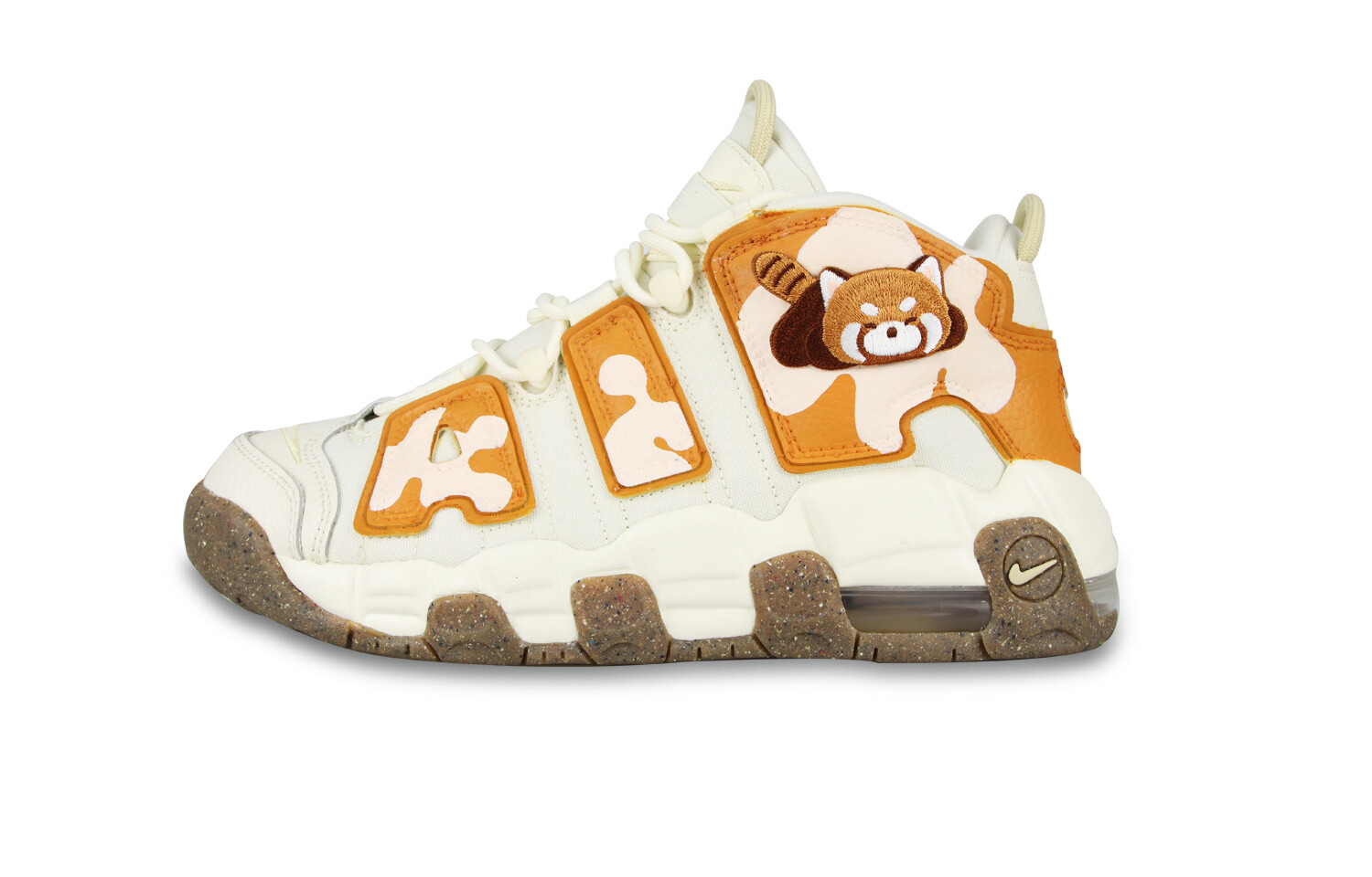 

Кроссовки Nike Air More Uptempo Vintage Basketball Shoes Women's Mid-Top Brown White
