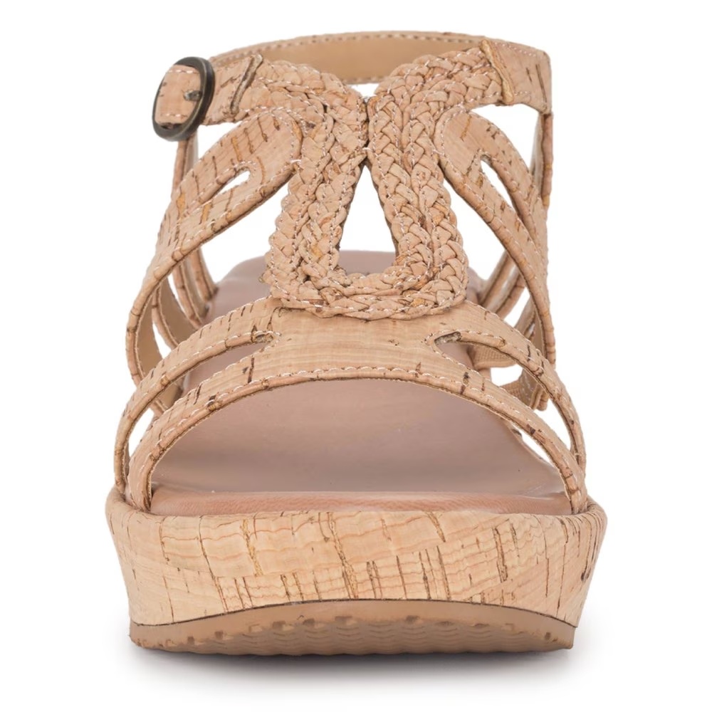 Босоножки на танкетке Wilma Baretraps, цвет natural cork — фото 3