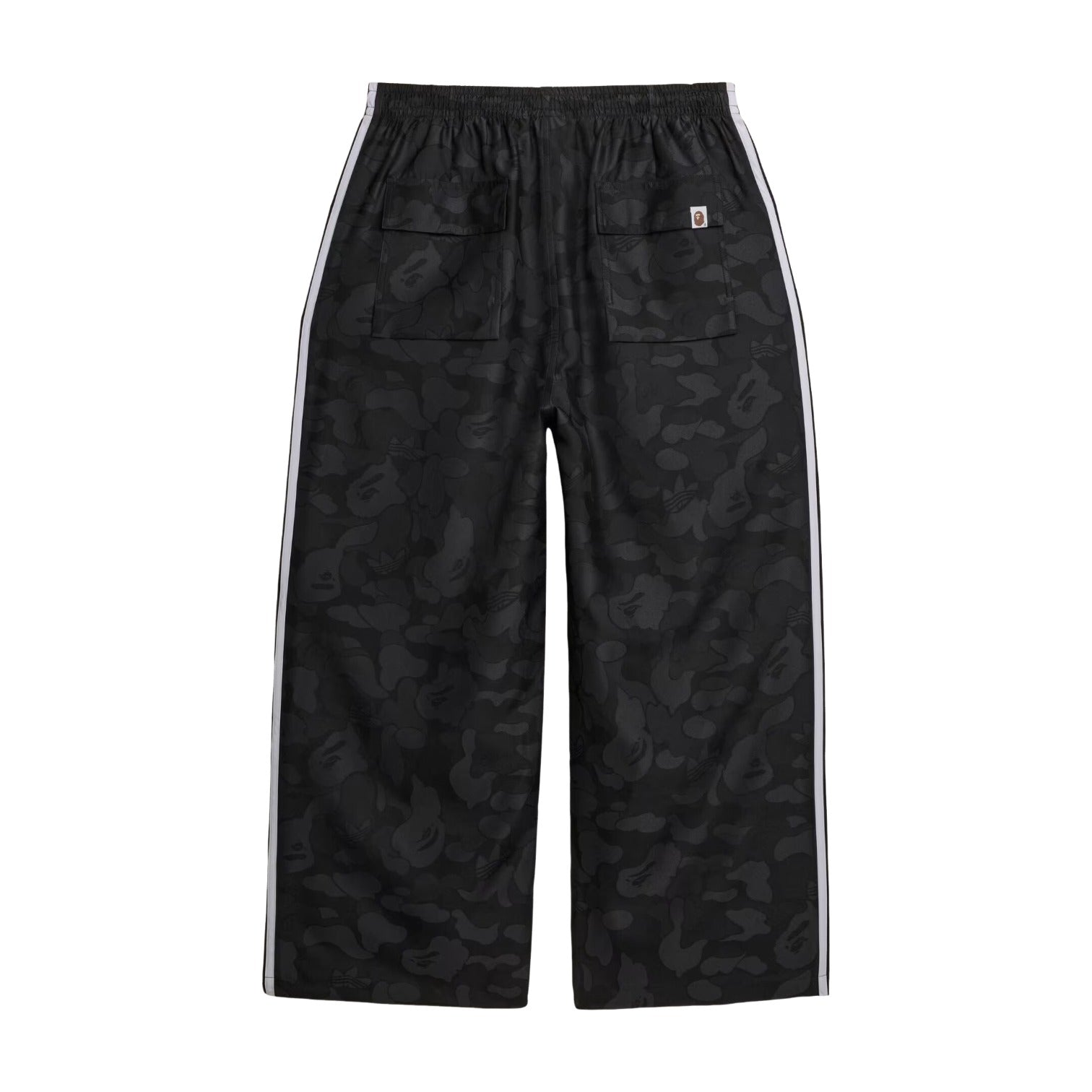 Брюки Adidas x Bape Jacquard 'Black' — фото 2