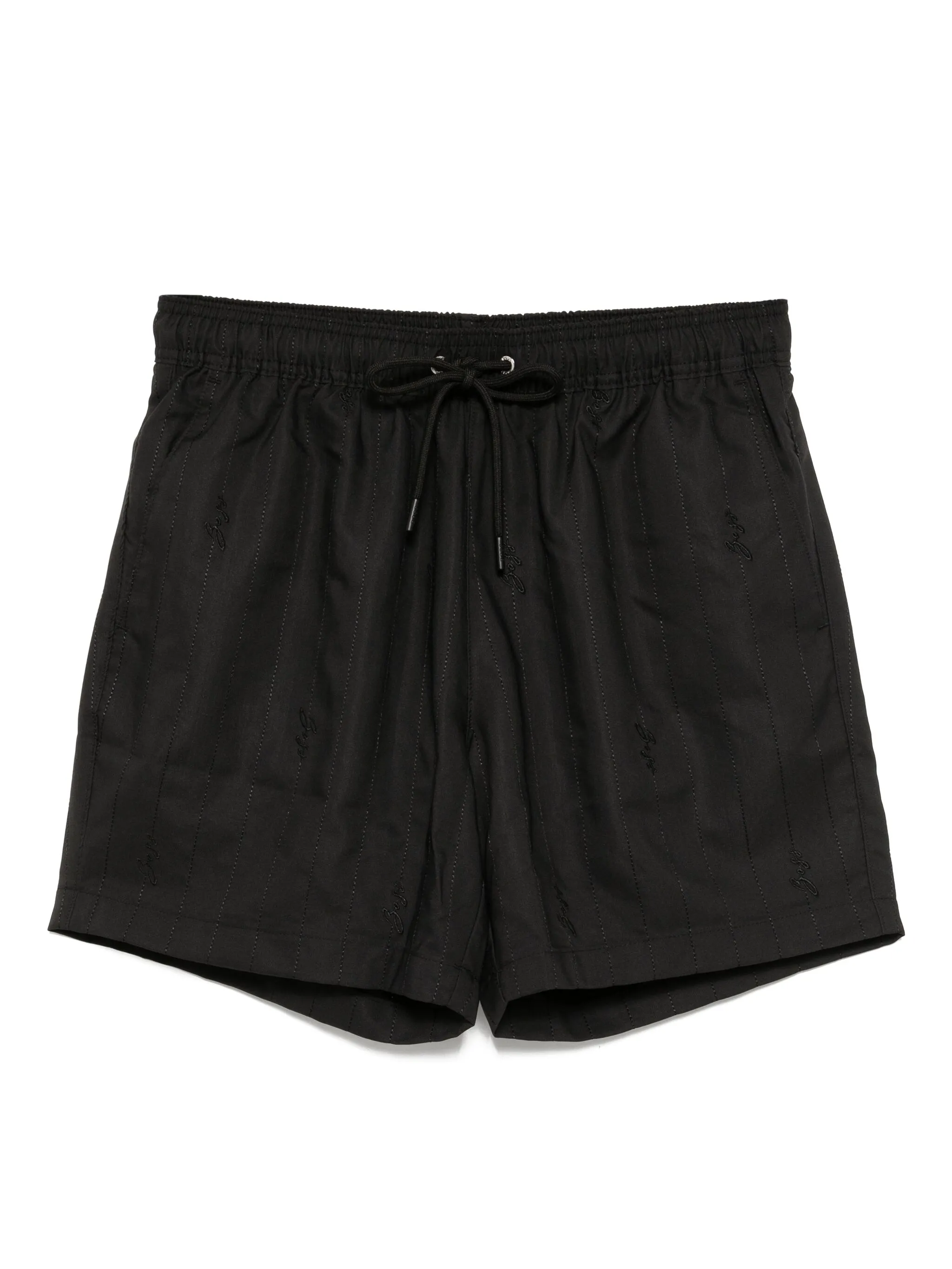 

Плавки-шорты с вышитым логотипом Boss, черный