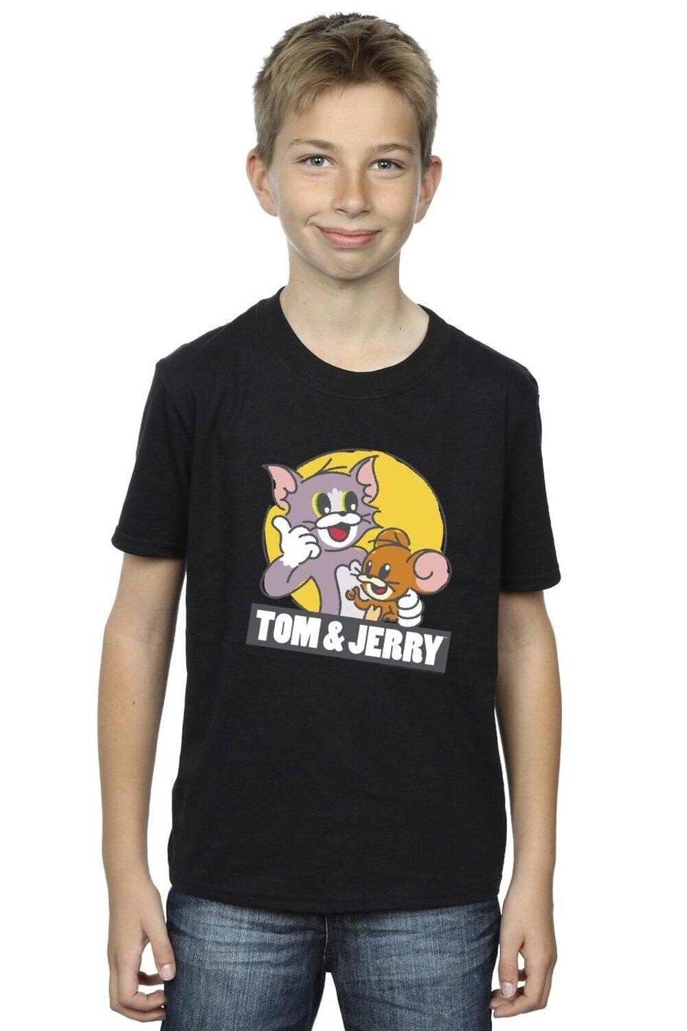 

Футболка с логотипом Sketch Tom & Jerry, черный