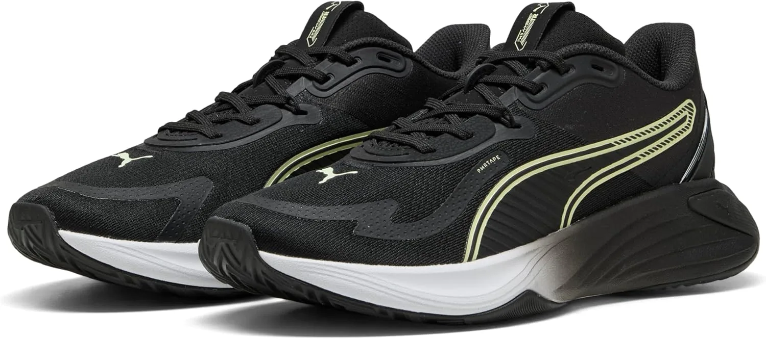 Кроссовки PUMA Adult PWR Hybrid Training Shoes, белый/черный/зеленый — фото 2