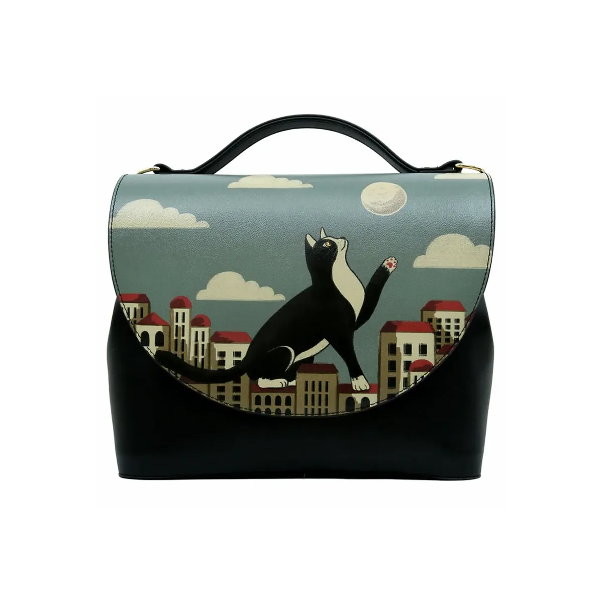 

Сумка с ручкой DOGO "Ladies Handy Bag Over the Moon Vegan Ladies Handbags (Fashion)", Vegan, черный