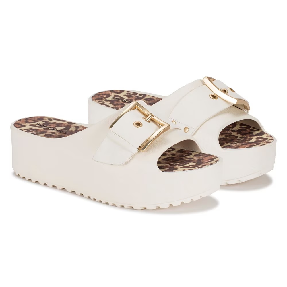 Слайд-сандалии на платформе Pacey Baretraps, cream/blush