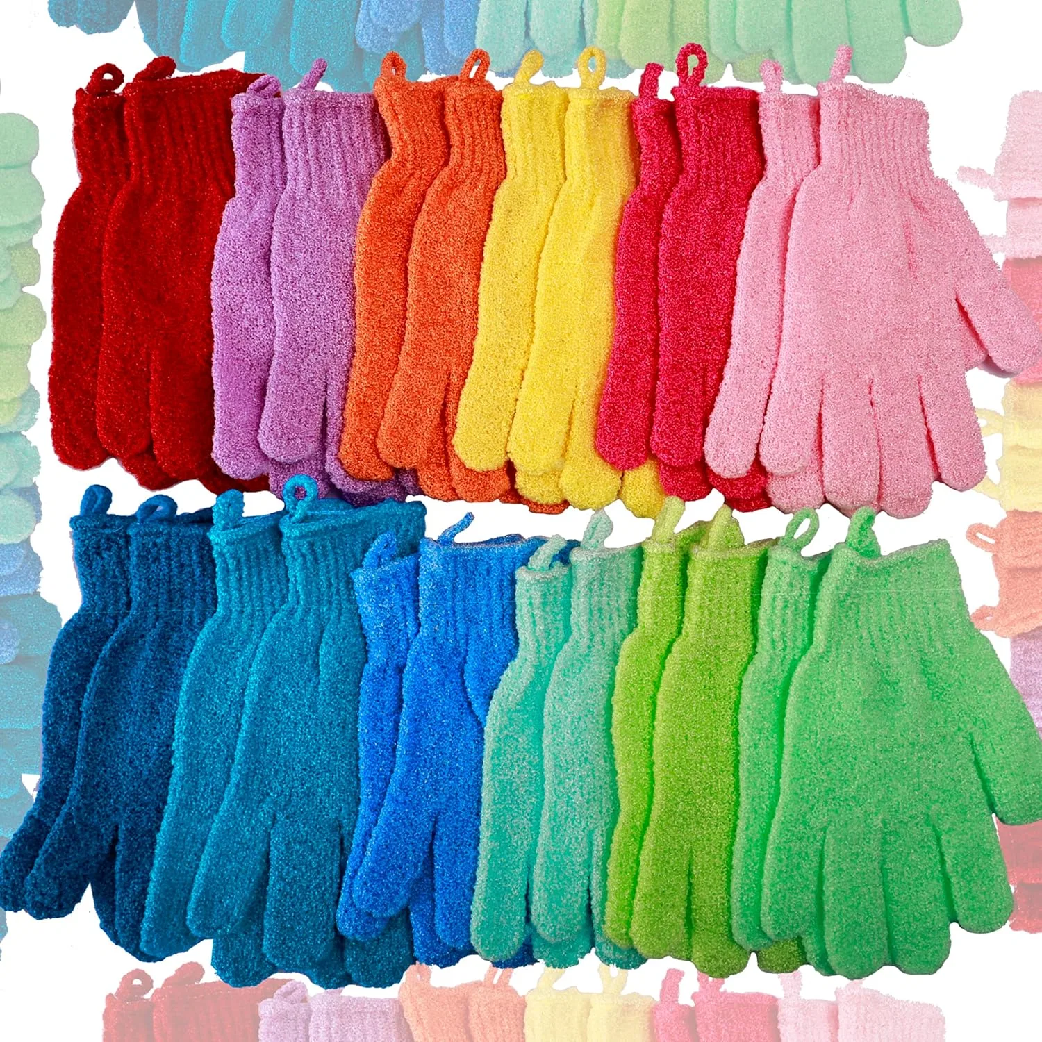 Эксфолиирующие перчатки, 12 пар, нейлон, GELIFATLE