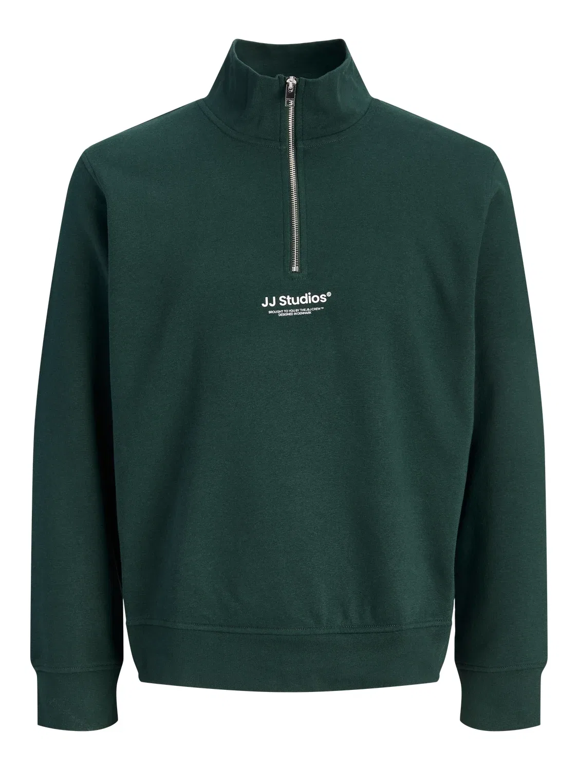 Свитшот на молнии Jjesoho Quarter-Zip Jack & Jones Junior, зеленый