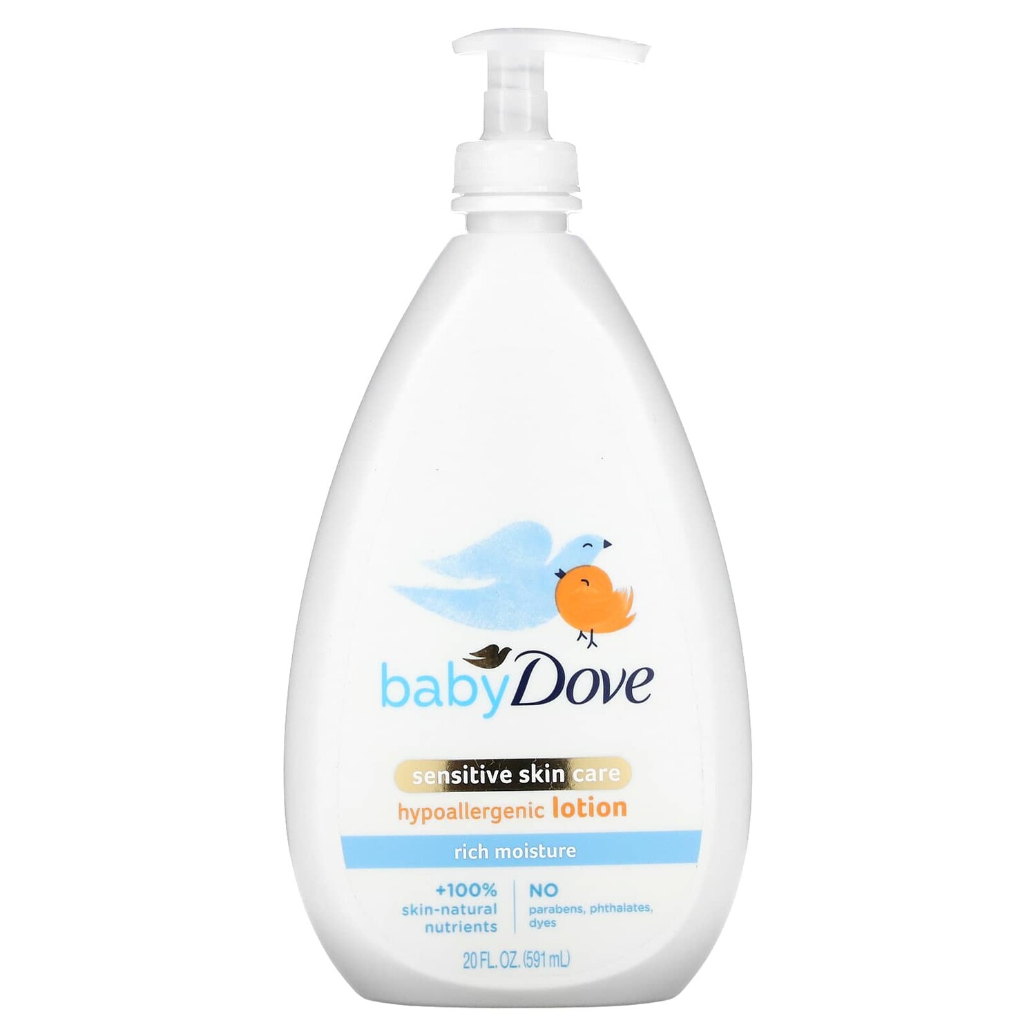 

Гипоаллергенный Лосьон Dove для детей, насыщенное увлажнение, 591 мл