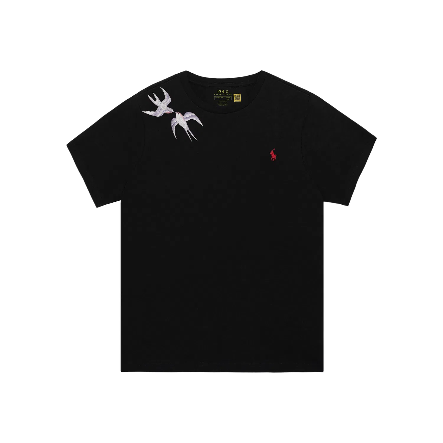 Детская футболка с вышивкой-пони Polo Ralph Lauren, Black